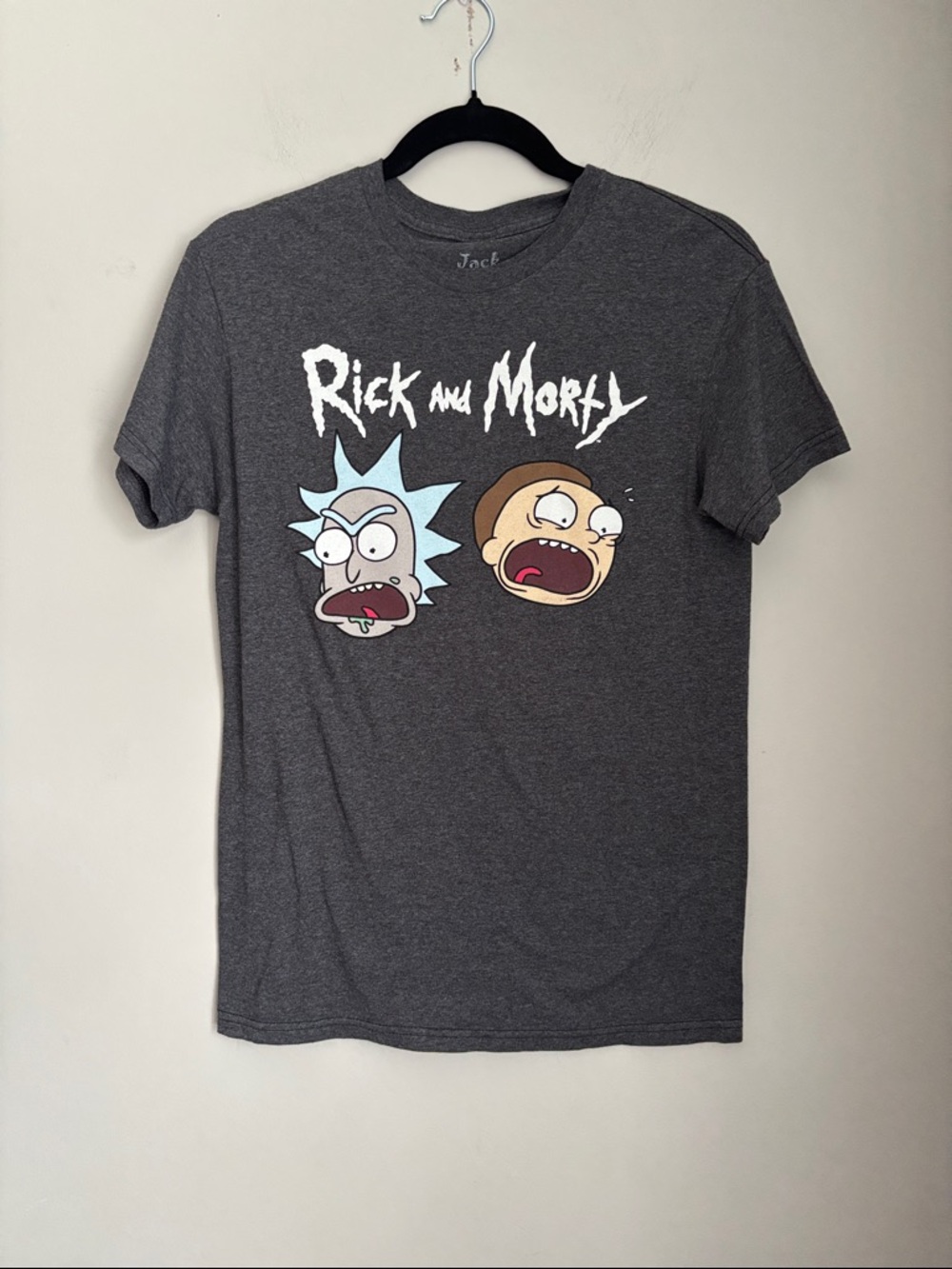 Rick and Morty Short-Sleeve Graphic Tee - Charcoal Gray